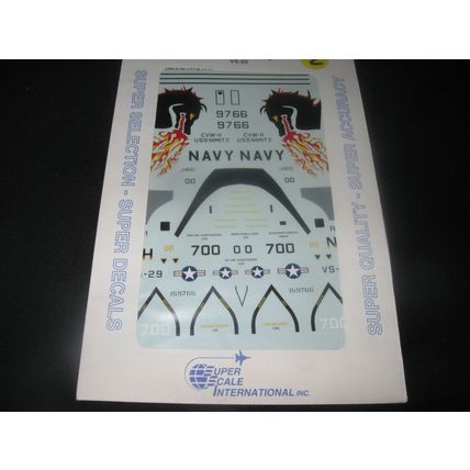 SUPERSCALE DECAL 48-951 U. S. NAVY S-3B VIKING VS-29 DRAGON