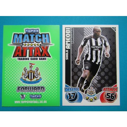 233. Shola Ameobi - Newcastle Utd - Match Attax 2010/11 Football Card EF1