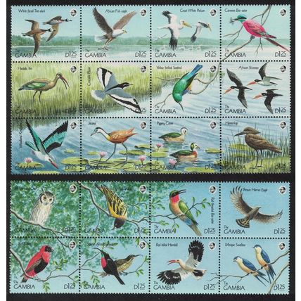 Gambia Birds 20v 1990 MNH SG#1012-1031