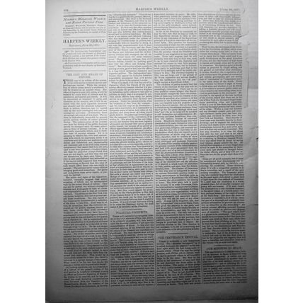 "Peace Rumors. Let Us Have (A) Peace (Piece)". By Thomas Nast. HW 1877 original