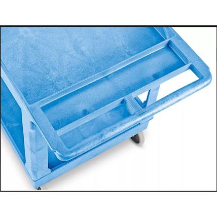 Uline Utility Cart - 45 x 25 x 33", Blue