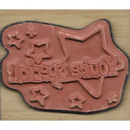 You're Special Wood Mounted Rubber Stamp. App 7.5x6.5cm. Stamping Cardmaking