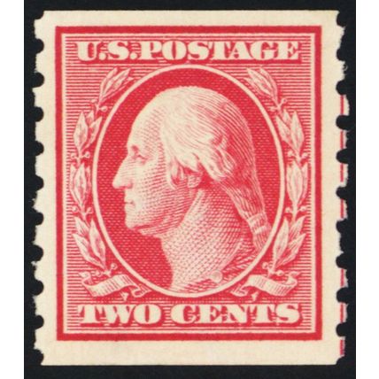 393, Mint VF NH 2¢ - Coil - Well Centered Stamp - Stuart Katz