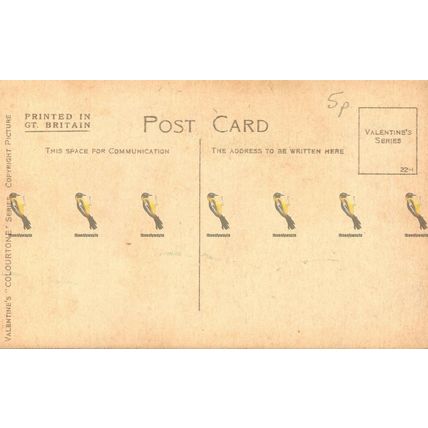 Barmouth, Panorama, Wales, Valentine's Colourtone Series, Postcard, 1922