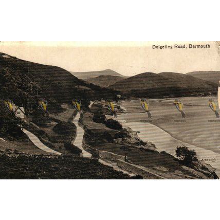 Dolgelley Road, Barmouth, , Valentine's Series Wales, Postcard, 1919
