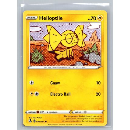 Pokemon Card SWSH08: Fusion Strike #098/264 Helioptile