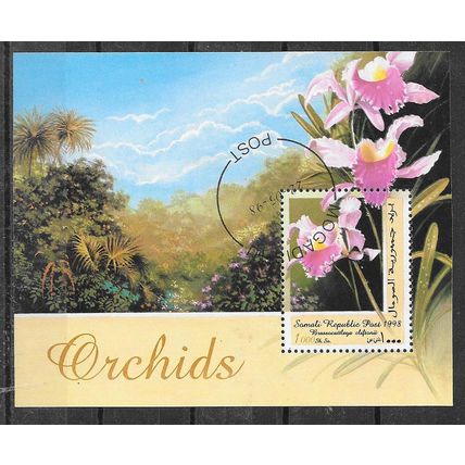 Somalia 1998 FLEURS LES ORCHIDEES BLOC OBLITERE ( USED )