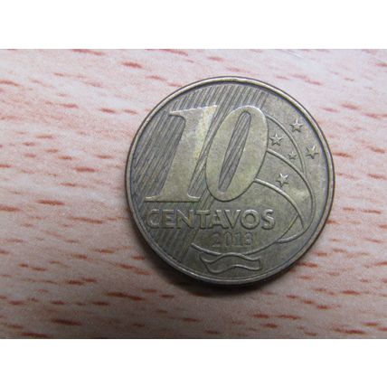 Brazil Brasil 2013 10 Centavos Coin