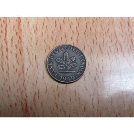 1949g 1 Pfennig Germany Coin