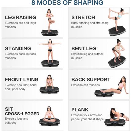 Vibration Plate Exercise Machine Whole Body Workout Vibration Fitness Platform f
