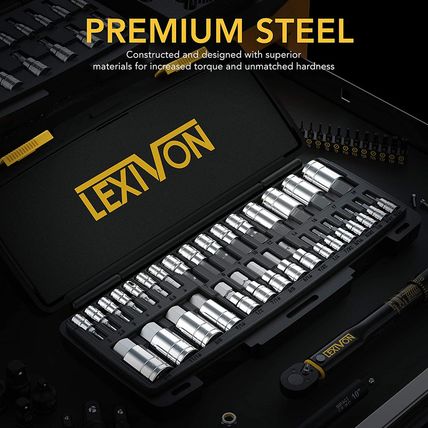 LEXIVON Master HEX Bit Socket Set, Premium S2 Alloy Steel | Complete 32-Piece, S