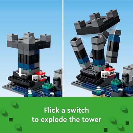 LEGO Minecraft the Deep Dark Battle Set, 21246 Biome Adventure Toy, Ancient City