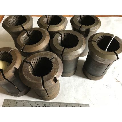 LOT 8 HARDINGE 2-5/8" GRIDLEY ROUND COLLET 2-1/4,2-17/32,2-7/16,2 5/8,2 17/32,AJ