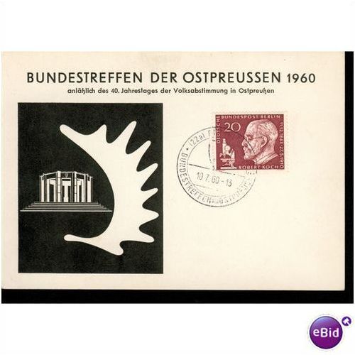 Germany SHS FDI Postcard 1960 - Robert Koch 1843-1910