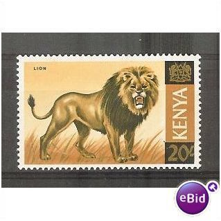 Kenya.SG35 20s Lion.Mounted Mint.nb