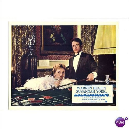 KALEIDOSCOPE Warren Beatty, Susannah York 1966 F-O-H Stills Set (8)