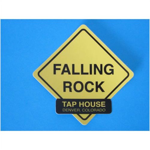 Falling Rock Tap House Denver Colorado beer sticker