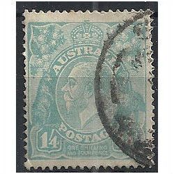 Australia 1928 SG104 1/3d Turquoise Fine Used . ..