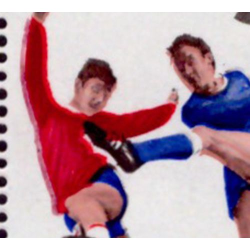 RARE * GB 1966 - England World Cup Winners - Block Colour Shift Error - MNH