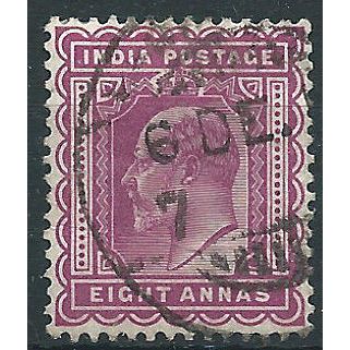 India 1903 SG133 8a Purple Fine Used .. ..