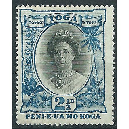 Tonga 1921 SG58 2 1/2d Black & Blue Mounted Mint . . ..