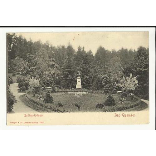 Germany BAD KISSINGEN Balling-Anlagen Postcard by Stengel (23907)