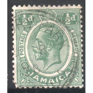 Jamaica 1927 - ½d green - KGV - used