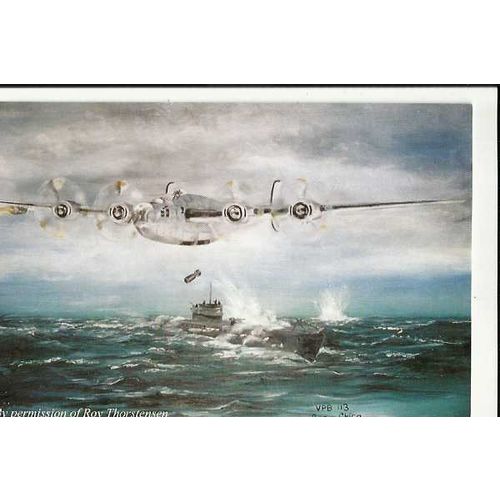 Aviation FLEET AIR WING-7 U.S. NAVY Postcard By Dunkeswell Museum