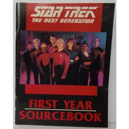 STAR TREK THE NEXT GENERATION ' FIRST YEAR SOURCEBOOK ' MAGAZINE ( 1989 )