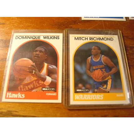 1989 Hoops, 6-Cards, All HOFers, WILKINS/MAGIC, ++