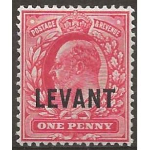 British Levant 1905 L2 1d Scarlet Mounted Mint ..