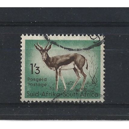 SouthAfrica.SG160 1s 3d Springbok.Fine Used.Aug25f