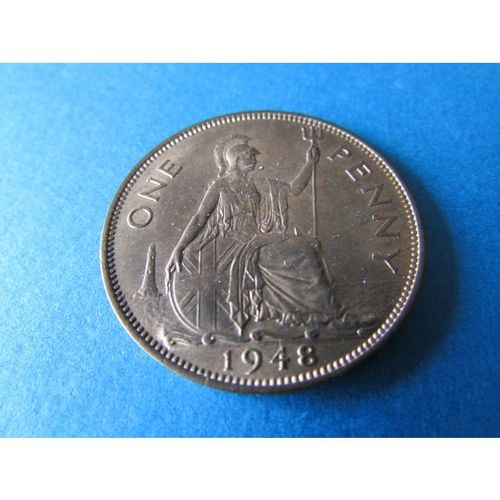 1948 GEORGE VI ONE PENNY FREE POST. X