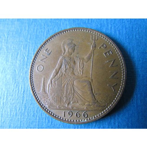 1966 QUEEN ELIZABETH II ONE PENNY FREE POST. (j) AAJ