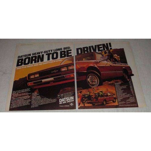 1982 Datsun Pickup Truck Ad - Born to Be Driven