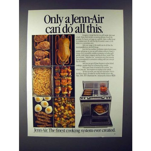 1982 Jenn-Air Grill-Range Ad - Can Do All This!