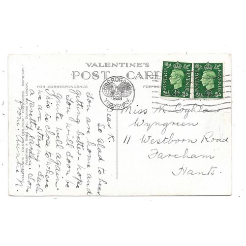 PRINTED POSTCARD OF JAPANASE GARDEN VALLEY GARDENS HARROGATE YORKSHIRE (1209)