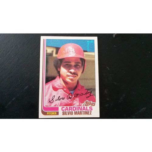 1982 Topps Card # 181A Silvio Martinez Excellent-Mint (6) St Louis Cardinals
