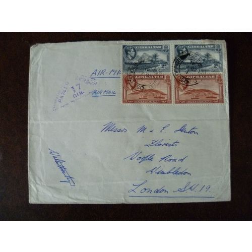 Gibraltar 1941 Military Field Post Office Censor 17 cover signed Rock Hotel WWII