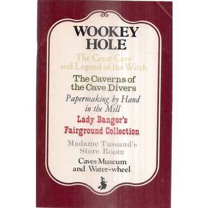 WOOKEY HOLE, SOMERSET official guide book 1980. vgc 36 pages =