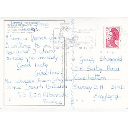 Conflans France Postcard used VGC