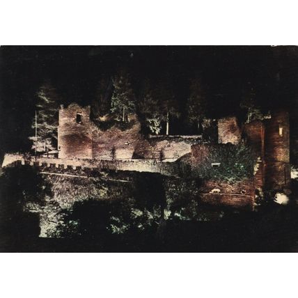 La Roche En Ardenne Illuminations Belgium Postcard posted 1966 VGC
