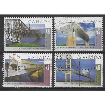 CAN 1995 (SET) 'BRIDGES' (4v) FINE USED (EBID71-337)