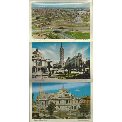 Vintage Mexico DF City of Palaces Picture Postcard Folder