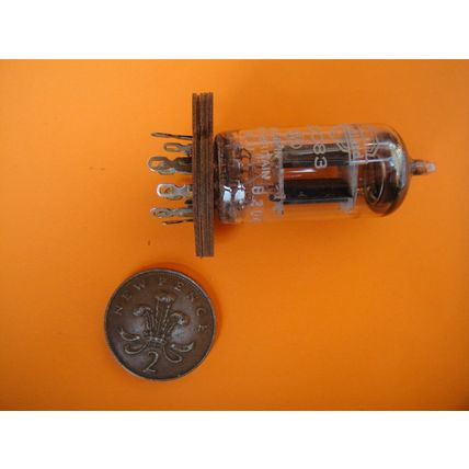 One NOS B9A Vintage, Silver Plate, Paxolin Wafer, Valve / Tube Socket