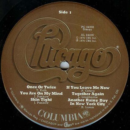 1976 Columbia LP #PC-34200 stereo - "Chicago X" - Gatefold Sleeve; lyrics insert