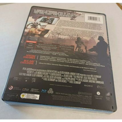 District 9 Steelbook (Blu-ray) NEW (Sealed)..Box Packing with Tracking