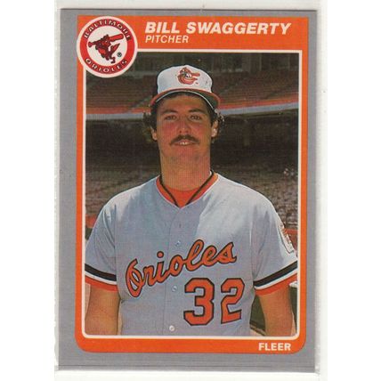 1985 Fleer baseball card 193 Bill Swaggerty RC