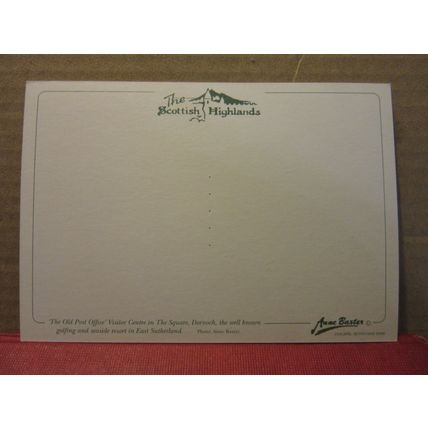 DORNOCH POST OFFICE, SUTHERLAND SCOTLAND unused postcard Anne Baxter =
