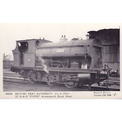 Bristol Port Authority Avonmouth Railway Dock Shed Train Postcard